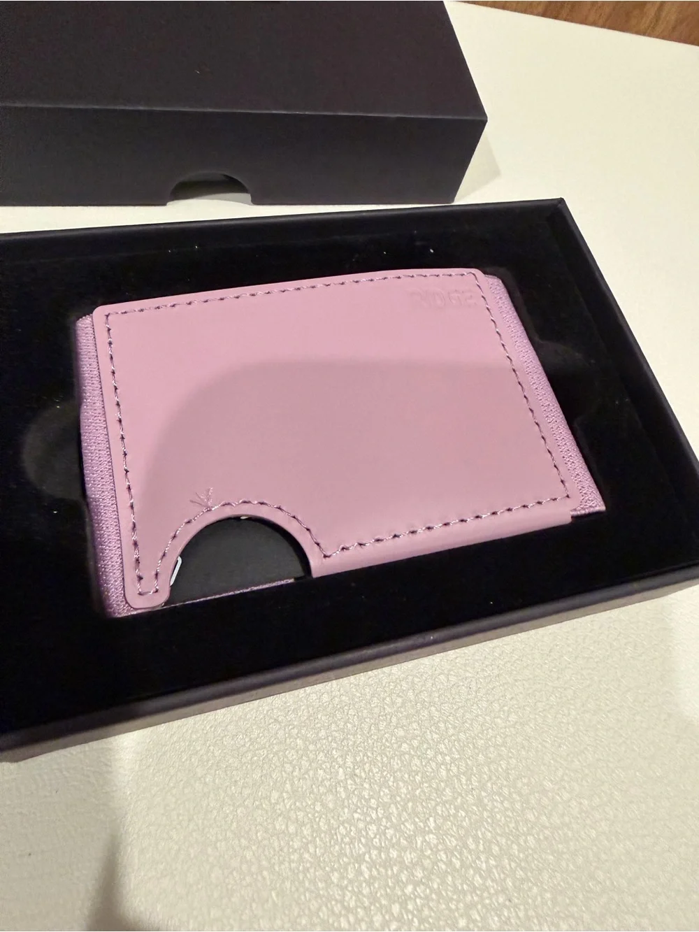 Ridge Lilac Cardholder Wallet - Slim Leather Card Sleeve